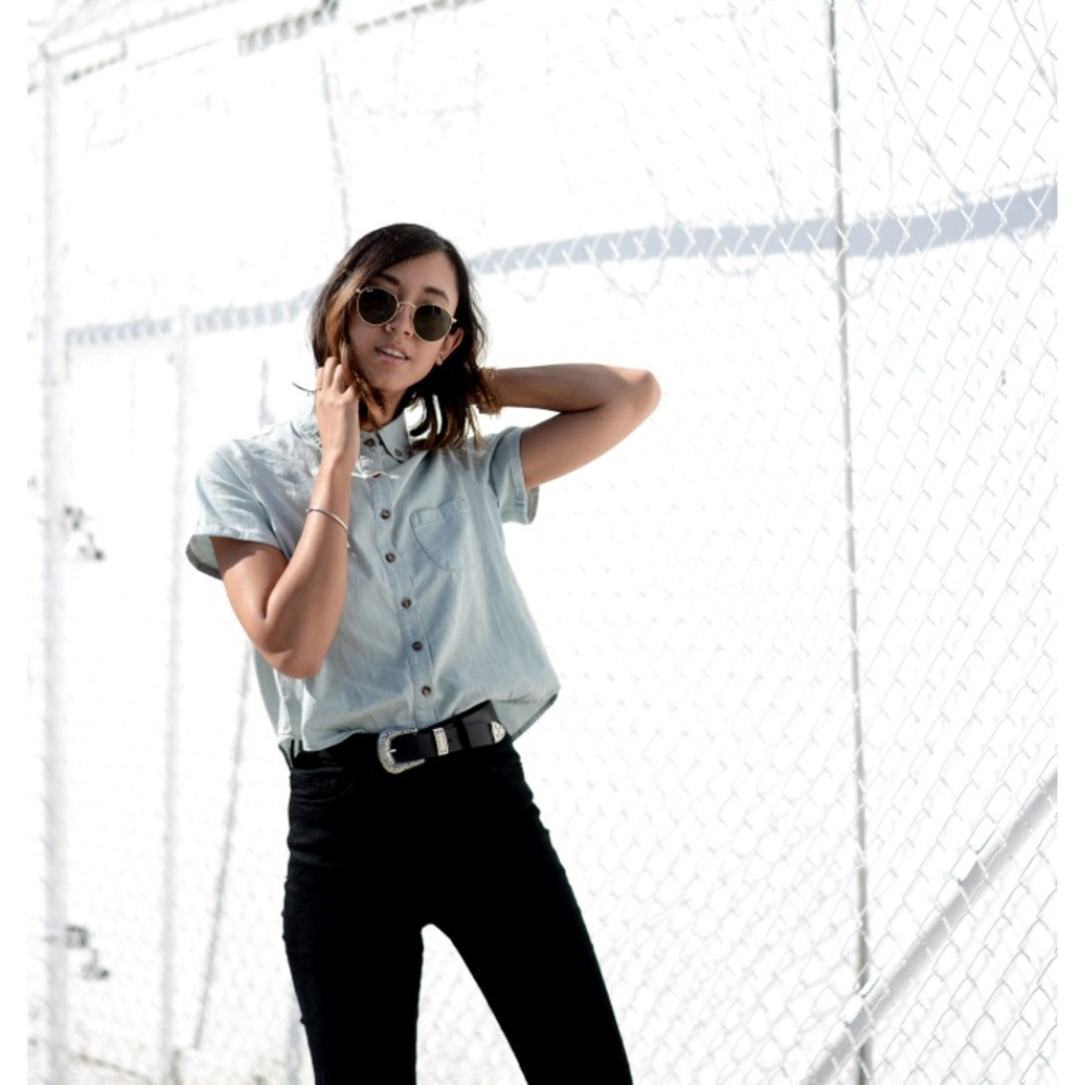 Brandy chambray top